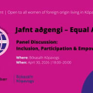 Event 2 Jafnt aðgengi–Equal Access